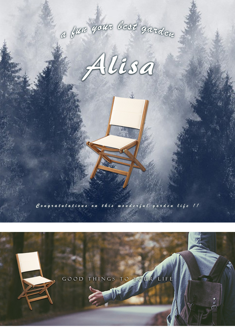 人気の折りたたみガーデンチェア（2脚セット）アカシア材を使用 | Alisa-アリーザ-