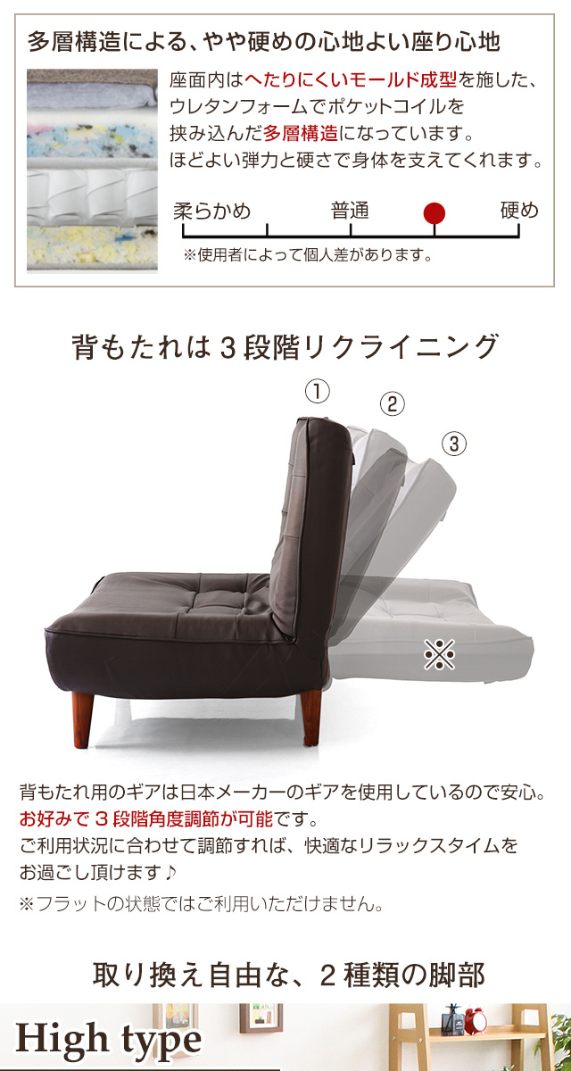 2人掛ハイバックソファ コンフィ 日本製[SH-07-CMY2P] | 家具通販の