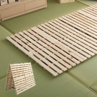 シングル]すのこベッド二つ折り式 檜仕様airrela-エアリラ- [ARL2-S