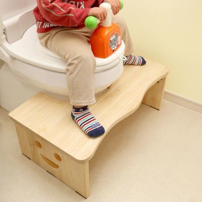 折りたたみ 木製トイレの踏み台 [NICKO]