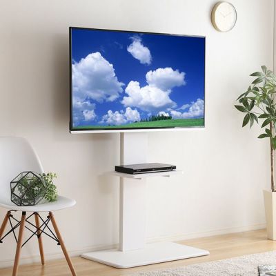 壁寄せテレビスタンド ハイタイプ 専用棚 SET[WAT-H-TWAT]