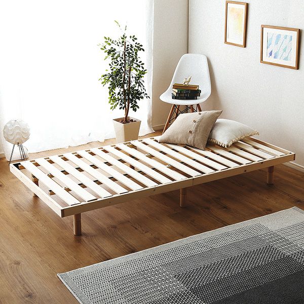 [ダブル] 北欧インテリア 天然木すのこベッド [HO-L01D] | 家具通販の ...