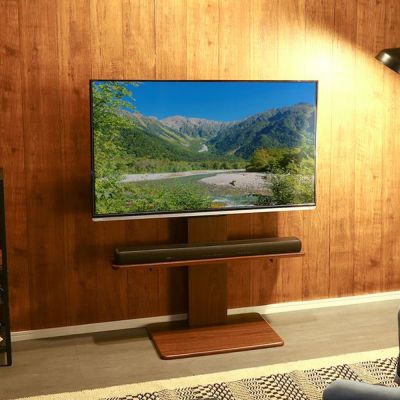 壁寄せテレビスタンド ロースイングタイプ サウンドバー 100cm幅 SET[SWAT-L-BWAT-MM]