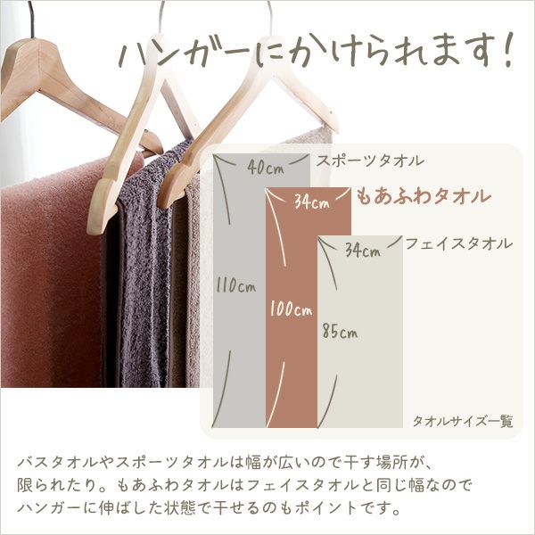 ホームテイスト×エアーかおる 別注モデル もあふわタオル 100