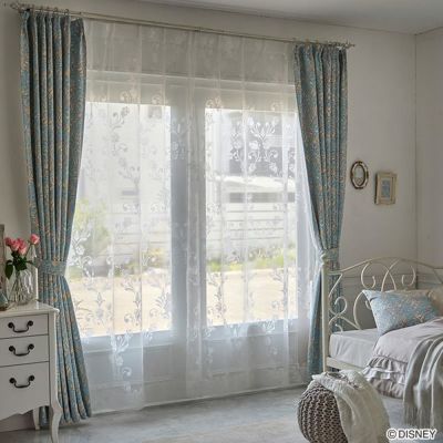 DISNEY/ディズニー　シアーカーテン　100×198cm×1枚【PRINCESS/Classic beauty voile　プリンセス/クラッシックビューティーボイル】 [SH-26-PCB198]