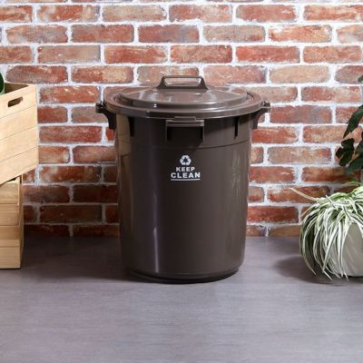 フタロック機能付き　ラウンドゴミ箱45L [SH-01-RUP45]