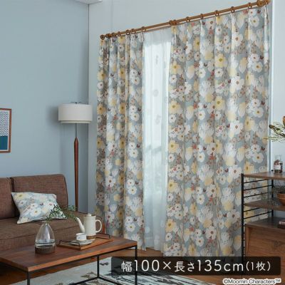 MOOMIN/ムーミン　ドレープカーテン　100×135cm×1枚【TINY FLOWER　タイニーフラワー】 [SH-26-MTF135]