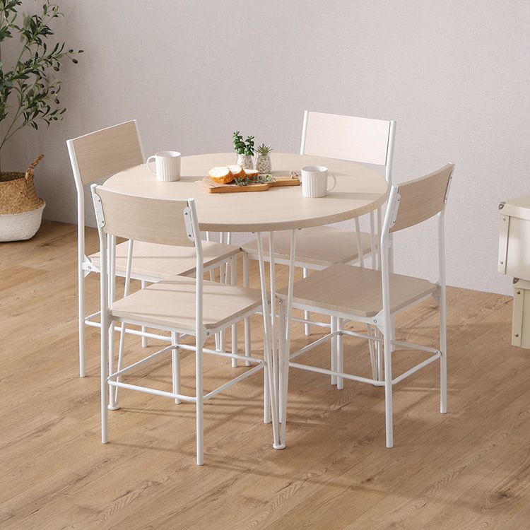 美品円形ダイニングテーブル ダイニングセット 5点セット 円形テーブル幅120cm ダイニングチェア4脚