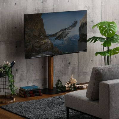 美しいフォルムの八角壁寄せテレビスタンド ハイタイプ OCTA