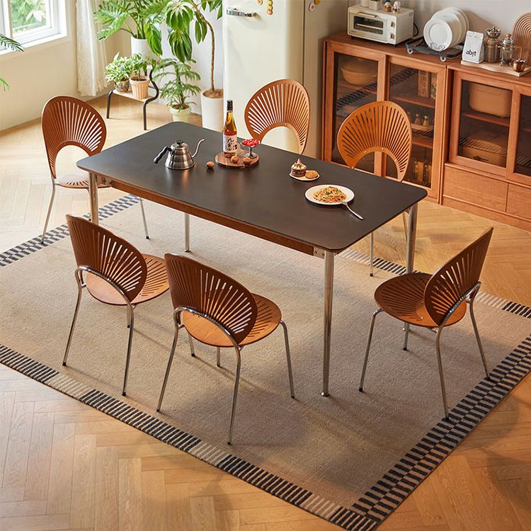 ウォールナット　ブラウン　木製ダイニングテーブル 一枚板 ダイニングテーブル ウォールナット 1660 MS-7098 - 一枚板