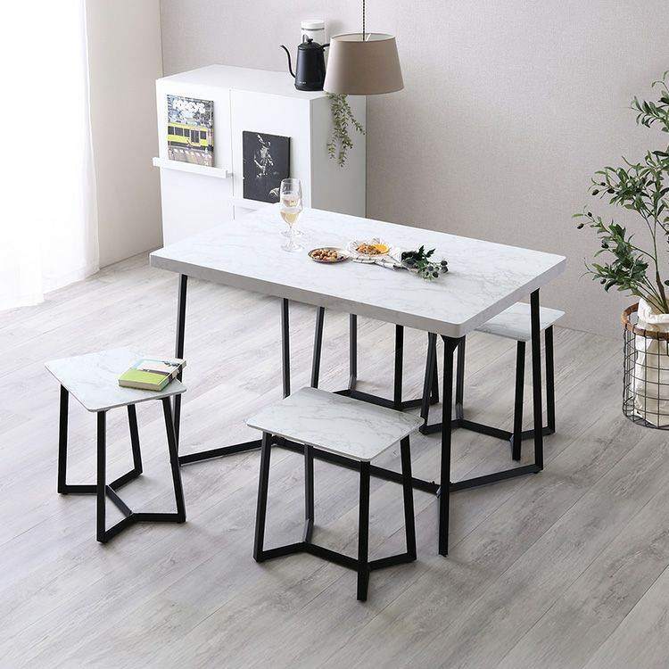 大特価❕淡色✨️2トーン✨️折り畳み ダイニング テーブル 省スペース