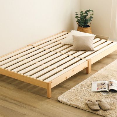 2つ折り 折りたたみすのこベッド セミダブル | 家具通販のグランデ本店